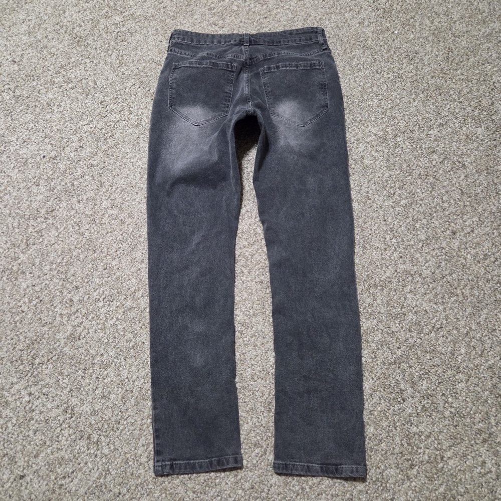 Palm Sundae Black Faded Jeans Slim Fit MENS 30" x 28.5" - Picture 5 of 8